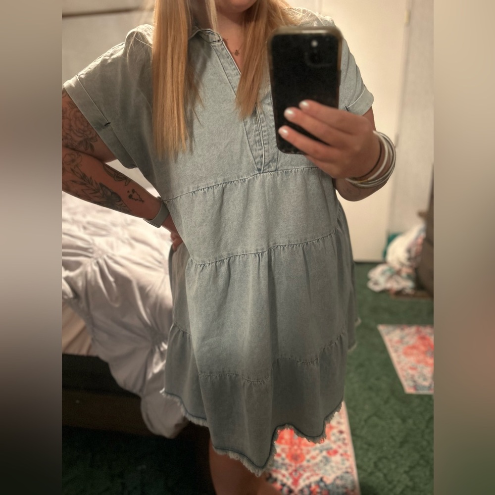 denim boutique dress
